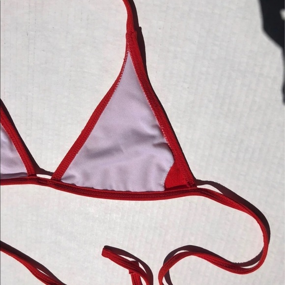 Red Bikini Top - Picture 3 of 4